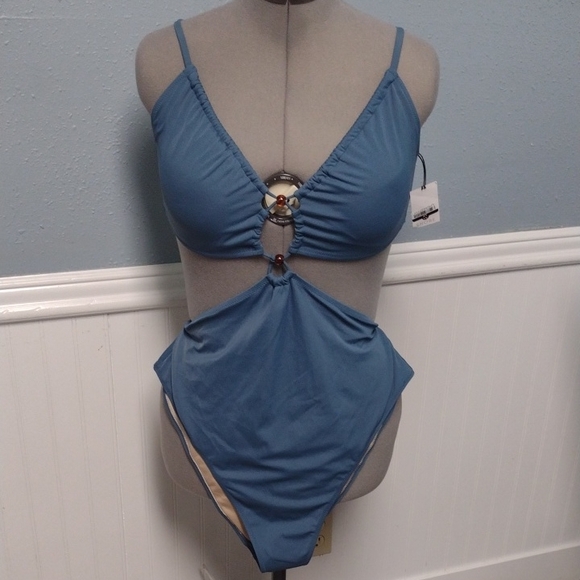 Shore Other - New Blue One-Piece Swimsuit,Blue,  Vacation,Beach